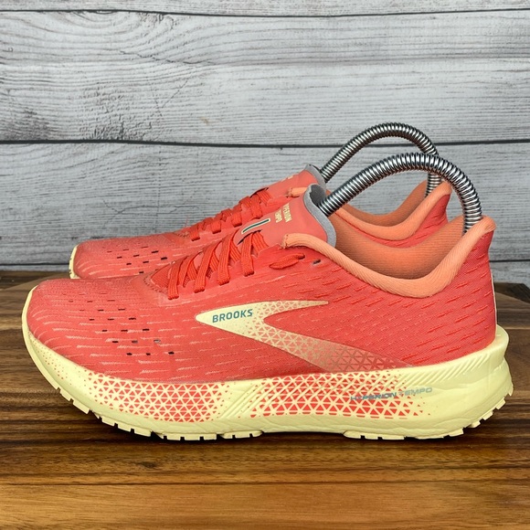 Brooks Shoes - Brooks Hyperion Tempo Hot Coral Yellow Running Shoe 1203281B876 Women’s Size 6